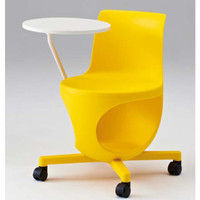 オカムラ e-chairタブレット付パッドなし イエロー 602幅×663奥行×710高さ×420座高（mm） 9314CD GD16（直送品）
