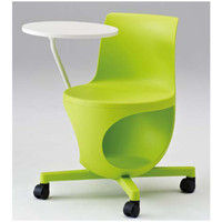 オカムラ e-chairタブレット付パッドなし グリーン 602幅×663奥行×710高さ×420座高（mm） 9314DD GD17（直送品）