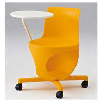 オカムラ e-chairタブレット付パッドなし オレンジ 602幅×663奥行×710高さ×420座高（mm） 9314FD GD19（直送品）