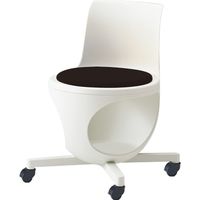 オカムラ e-chairタブレットなしパッド付 ネオブラック 470幅×500奥行×446座高×716高さ（mm） 9314JA PB20（直送品）