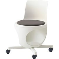 オカムラ e-chairタブレットなしパッド付 チャコールグレー 470幅×500奥行×446座高×716高さ（mm） 9314JA PB24（直送品）