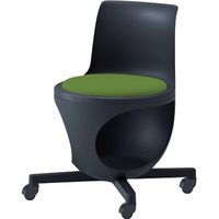 オカムラ e-chairタブレットなしパッド付 グレープ 470幅×500奥行×446座高×716高さ（mm） 9314KA F015（直送品）