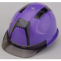 トーヨーセフティー TOYO ヘルメット ヴェンティー ひさし/スモーク 帽体/紫 390F-OTSS 1個