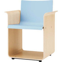 オカムラ v-chairパッドなしタイプ スカイブルー 560幅×470奥行×430座高×710高さ（mm） 9324AY MS06（直送品）