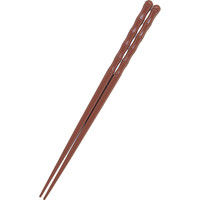 福井クラフト 竹型箸 23cm 茶 4999400（取寄品）