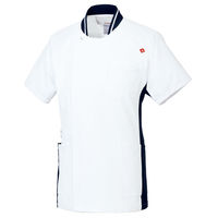 【受注生産品】 ルコックスポルティフ 医療白衣 メンズジャケット UQM1008 ホワイトネイビー 4L 1枚（直送品）