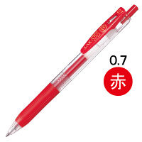 ゲルインクボールペン サラサクリップ 0.7mm 赤 10本 JJB15-R ゼブラ