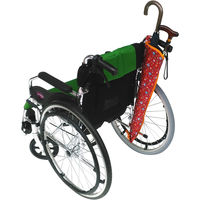 サギサカ　車椅子用傘・杖ホルダー レッド花柄 76102　kanri20181215-011　1個（直送品）