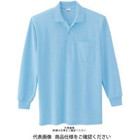 トムス T/C長袖ポロシャツ（ポケット付） サックス 00169-VLP-033
