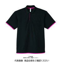 トムス ドライレイヤードポロシャツ ブラック×ホットピンク S 00339-AYP-746-S 1セット(2枚)（直送品）