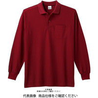 トムス T/C長袖ポロシャツ(ポケット付) バーガンディ 4L 00169-VLP-112-4L 1セット(2枚)（直送品）