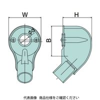 日動電工 エントランスキャップ VE16 G HI 一つ穴タイプ EC16SGHW 1セット(9個)（直送品）