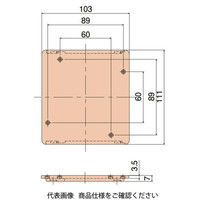 日動電工 ブランクプレート中形用ホワイト[ワンタッチ式] P4OBZW 1セット(30ケ)（直送品）