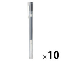 無印良品 ゲルインキボールペン キャップ式 0.5mm 黒 1箱（10本入） 良品計画