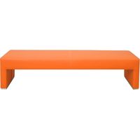 【軒先渡し】ネットフォース デザインベンチ ステンレス脚 幅1800mm オレンジ CARA-1800-F-AW 1台（直送品）