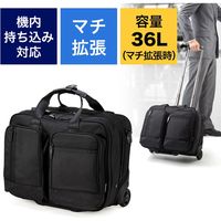 サンワダイレクト ビジネスキャリーバッグ（機内持ち込みサイズ・マチ拡張対応） 200-BAGCR002 1個（直送品）