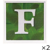 ユーパワー アルファベット アートフレーム グリーン F AL-01202-F 1セット（2枚）（直送品）