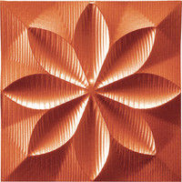 ユーパワー プラデック ウォール アート「フローラル（メタルオレンジ）」 PL-05809（直送品）