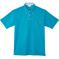 トンボ ポロシャツ ニットシャツ CR145 ティールブルー M 1枚（取寄品）
