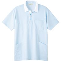 トンボ ポロシャツ ニットシャツ CR187 サックス M 1枚（取寄品）