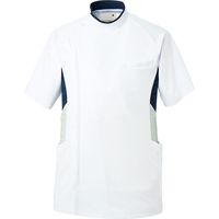 トンボ スクラブ上衣（メンズ） スクラブ ホワイト L CY850 1枚（取寄品）