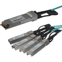 QSFP+ アクティブ光ブレークアウトケーブル Cisco製QSFP-4X10G-AOC互換 40GbE