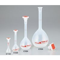 アズワン EMユーロPMPメスフラスコ(PP栓付き) 1000mL 67604 1個 1-5962-07（直送品）