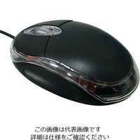 アズワン マウス（有線USB2.0光学式） MS-BK1 1個 3-669-01（直送品）
