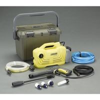 エスコ AC100V [家庭用]高圧洗浄機(吸水ホース・ケース付) EA115KM-100B 1セット（直送品）