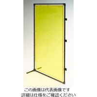 エスコ 1000x2000mm 溶接作業フェンスセット(黄色) EA334BM-20Y 1セット（直送品）