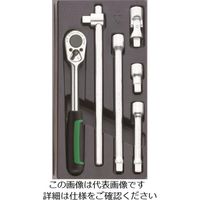 エスコ（esco） 1/2”DR ラチェットハンドルセット 1セット EA612TK-12（直送品）