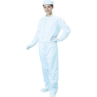 ブラストン クリーンルーム用ウエア 防塵ジャケット(立衿) 白 Mサイズ BSC-42001-W-M 1着 115-8266（直送品）