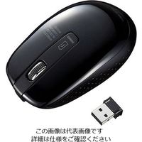 エスコ（esco） ［充電式］ワイヤレスマウス（BlueLED/ブラック） 1セット（2個） EA764AA-131A（直送品）