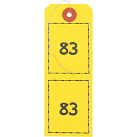 ササガワ 荷札 ペーパークロークチケット 25-196 1セット（100枚袋入（1～100）×10冊（10色）箱入）（取寄品）