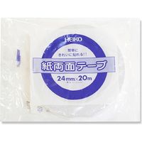 シモジマ 紙両面テープ 24×20 002068410 1セット（20巻）（直送品）