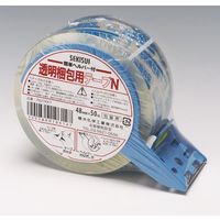 積水化学工業 透明梱包用テープN カッター付 48×50 002079012 1セット（20巻）（直送品）