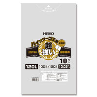 シモジマ ハイパワー半透明ゴミ袋 120L #02（3層） 006605004 1セット（10枚入×30）（直送品）