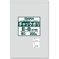 シモジマ スワン チャックポリ E-8(B7用) 006656064 1セット(200枚入×20袋 合計4000枚)（直送品）