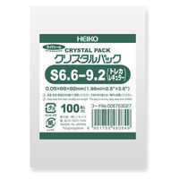 【ケース販売】OPP袋 HEIKO クリスタルパック S6.6-9.2(トレカレギ)006753027 1セット(合計1000枚)（直送品）