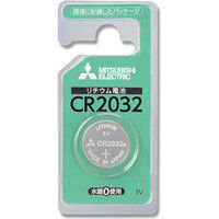 【ケース販売】三菱電機 リチウムコイン電池 CR2032D/1BP リチウム電池 007596309  1ケース(1本入×10)（直送品）