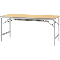 プラス 会議テーブル 折りたたみテーブル 棚付 幅1500mm