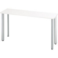 【組立設置付】プラス 会議テーブル スタンダードテーブル 幅1800×奥行500×高さ1000mm ホワイト HL-180HC 1台（直送品）