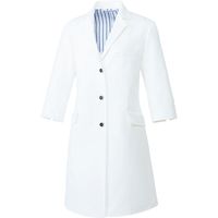 チトセ ドクターコート（七分袖） 女性用 ホワイト S UN-0081（取寄品）
