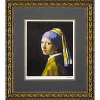 ユーパワー ミュージアム シリーズ（シグレー版画）フェルメール「青いターバンの少女（真珠の耳飾りの少女）」 MW-18036（直送品）