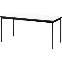 【組立設置付】プラス YB2 会議テーブル 棚なし 塗装脚 幅1500×奥行750×高さ700mm ホワイト YB-525N 1台（直送品）