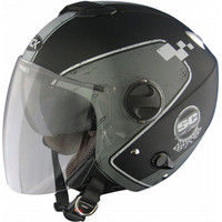 TNK工業 ZJ-3 ジェットヘルメット マットBK/グレー DEEPFREE 510083（直送品）