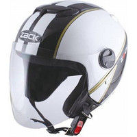 TNK工業 TNK ZR-11 シールド付きジェットヘルメット WH/BK/GO Fサイズ 510427（直送品）