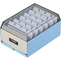 カール事務器 カードファイルケース ライトブルー CFC-400-T　 3個