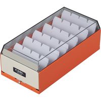カール事務器 カードファイルケース　オレンジ CFC-600-O 1セット（2個）