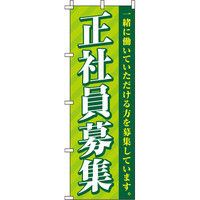 イタミアート 正社員募集 ストライプ のぼり旗 0160044IN（直送品）